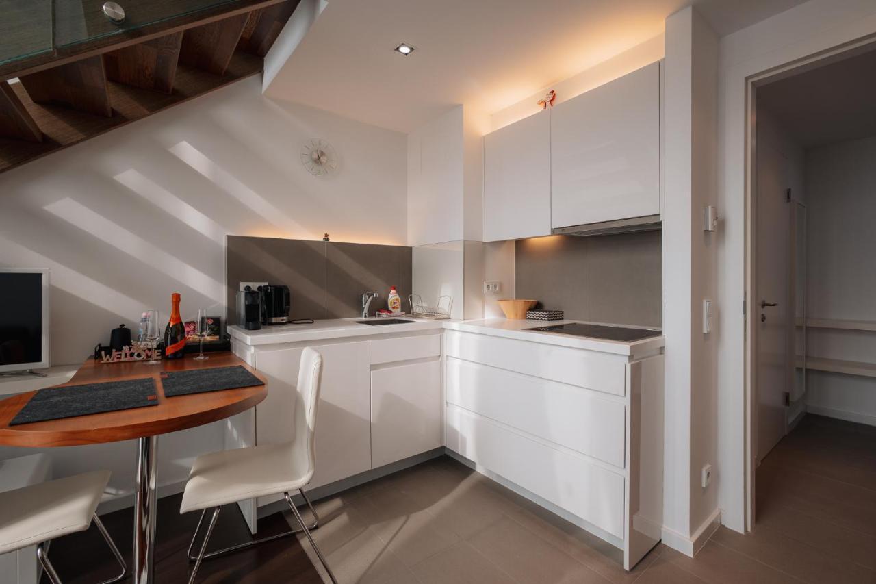 Skau Eurovea Duplex Apartment Danube Exclusive View Free Parking บราติสลาวา ภายนอก รูปภาพ